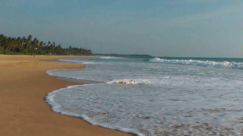 Lange Strandspaziergnge in Hikkaduwa